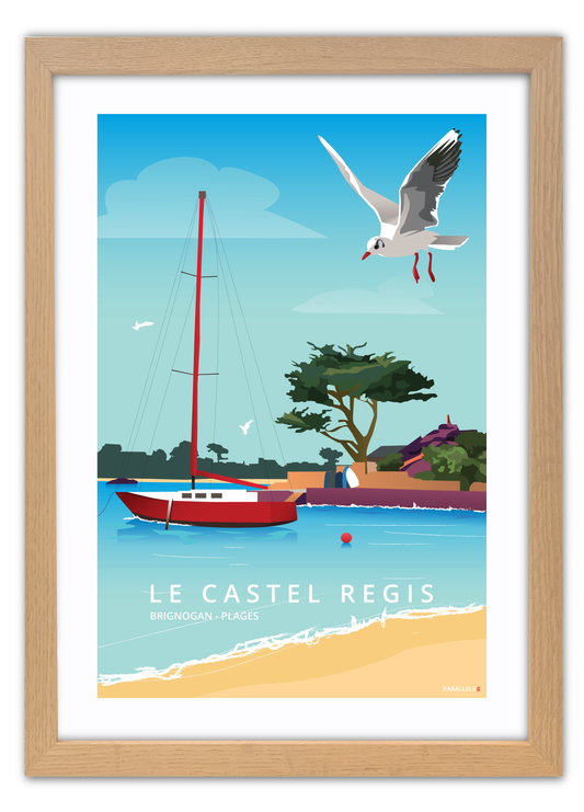 Affiche "Brignogan-Plages - Le Castel Régis"