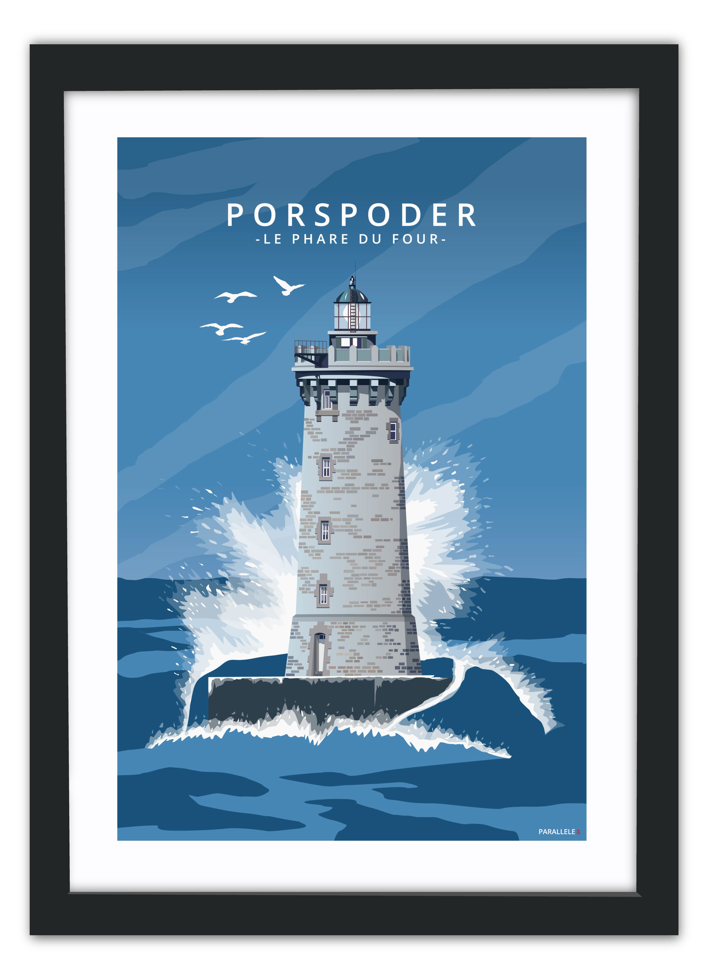 Affiche "Porspoder - Phare du Four"