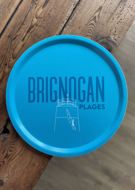 Plateau rond "Brignogan-Plages"