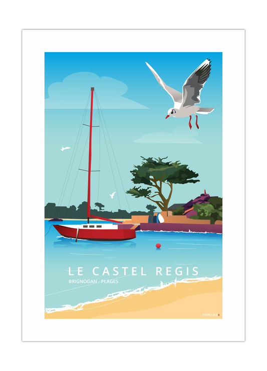 Affiche "Brignogan-Plages - Le Castel Régis"