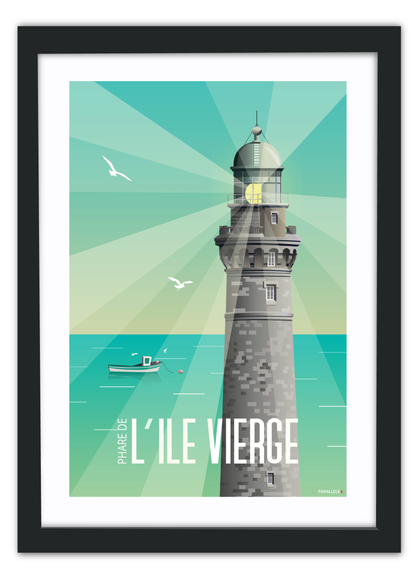 Affiche "Plouguerneau - Phare de l'Île Vierge"